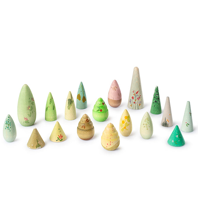 Grapat Houten Bomen, Forest tree, 18 stuks