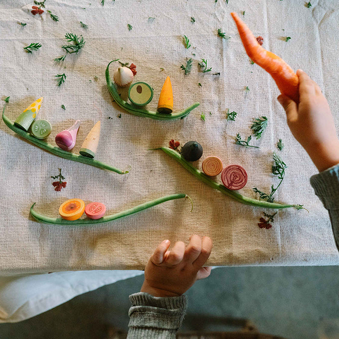 Grapat Houten Groenten, Veggies, 12 stuks