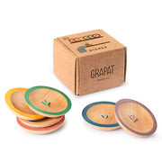 Grapat 6 houten bordjes, Dishes
