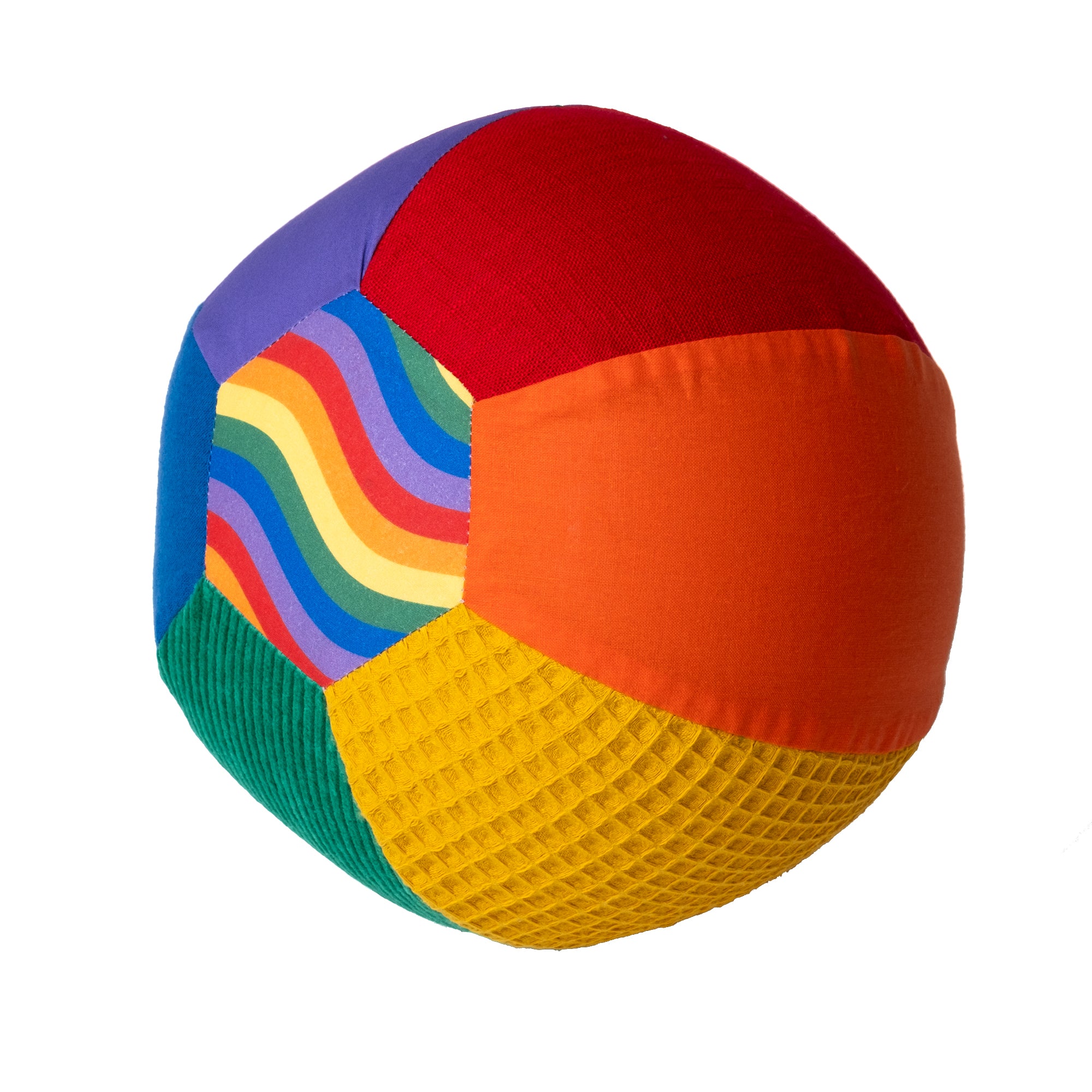 Little Botanic Label Sensorische Ballonbal plus Pittenzakjes set - Regenboog