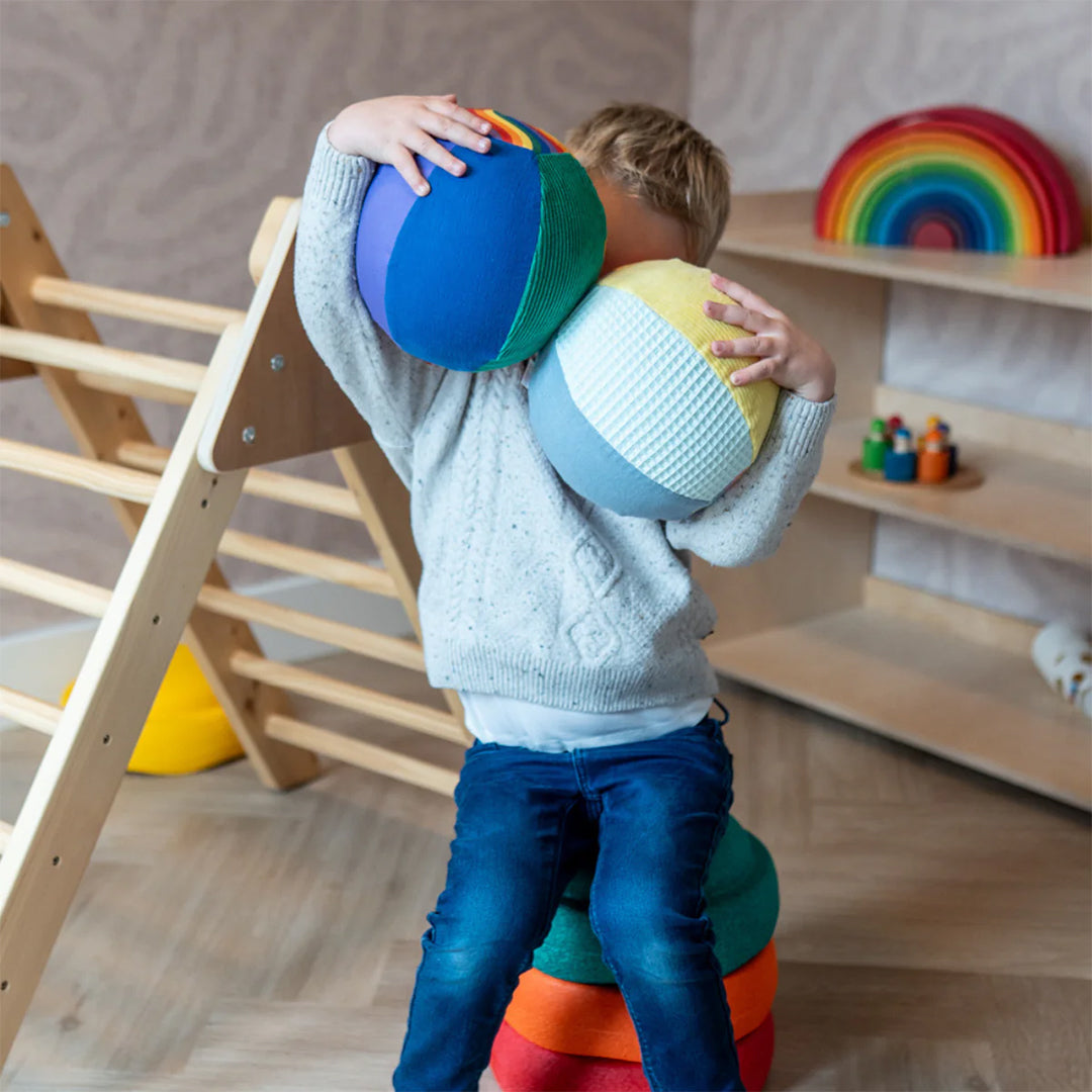 Little Botanic Label Sensorische Ballonbal - Regenboog