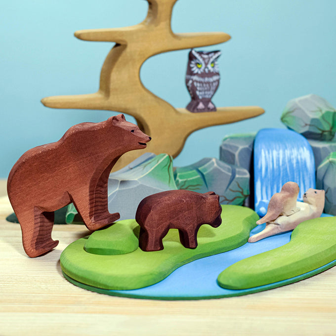 Bumbu Toys Houten Grote Bruine Beer