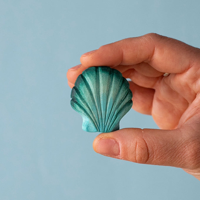 Bumbu Toys Houten Schelp Groen