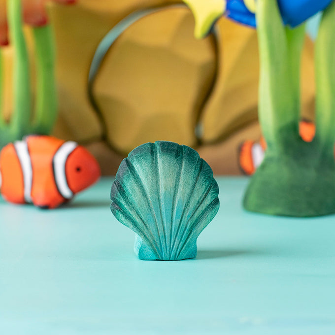 Bumbu Toys Houten Schelp Groen