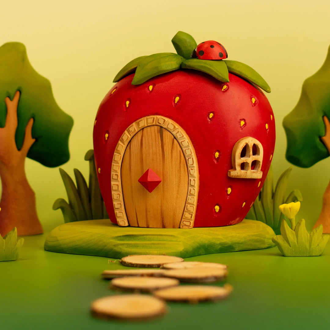 Bumbu Toys Houten Aardbeienhuis
