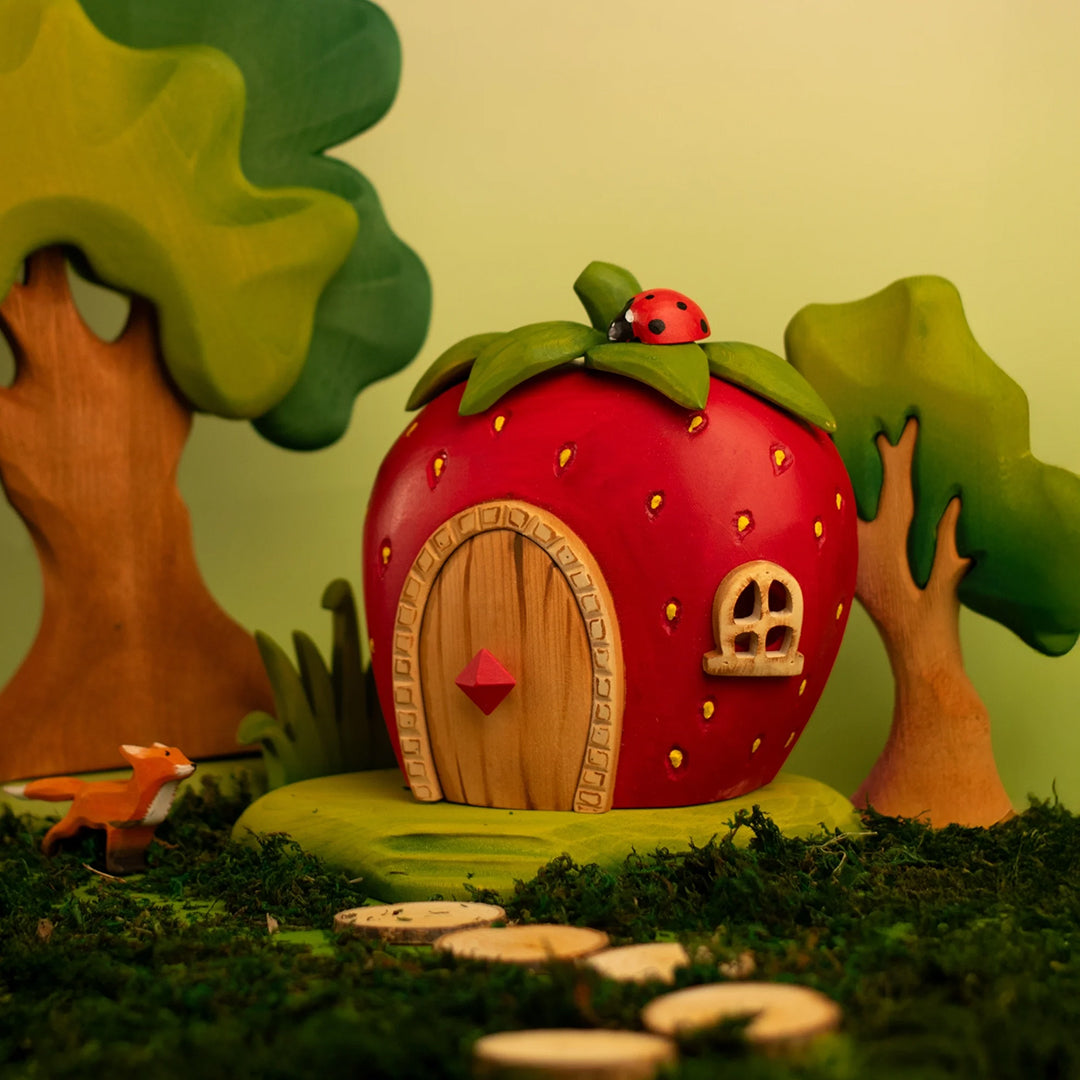 Bumbu Toys Houten Aardbeienhuis