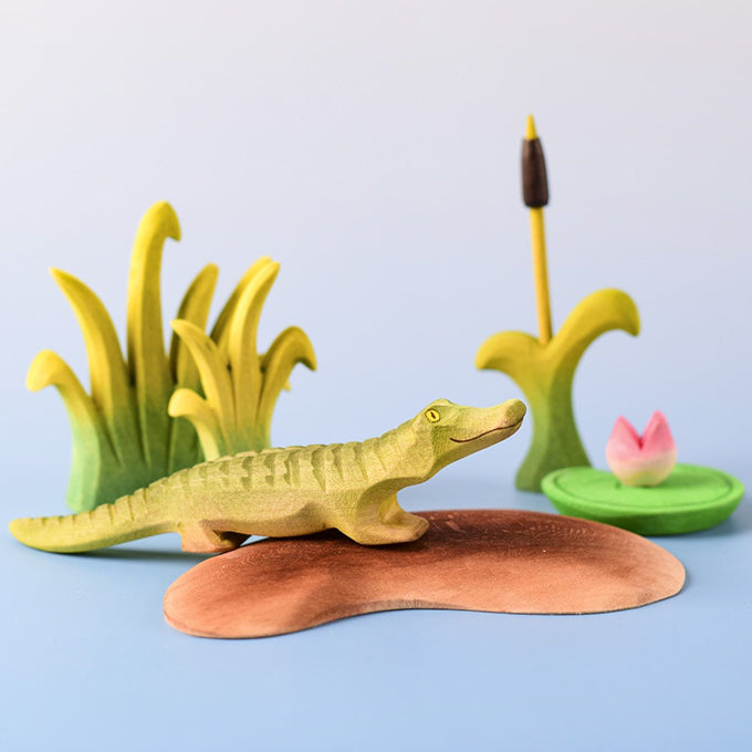 Bumbu Toys Houten Baby Krokodil