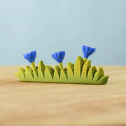 Bumbu Toys gras met Blauwe bloemen