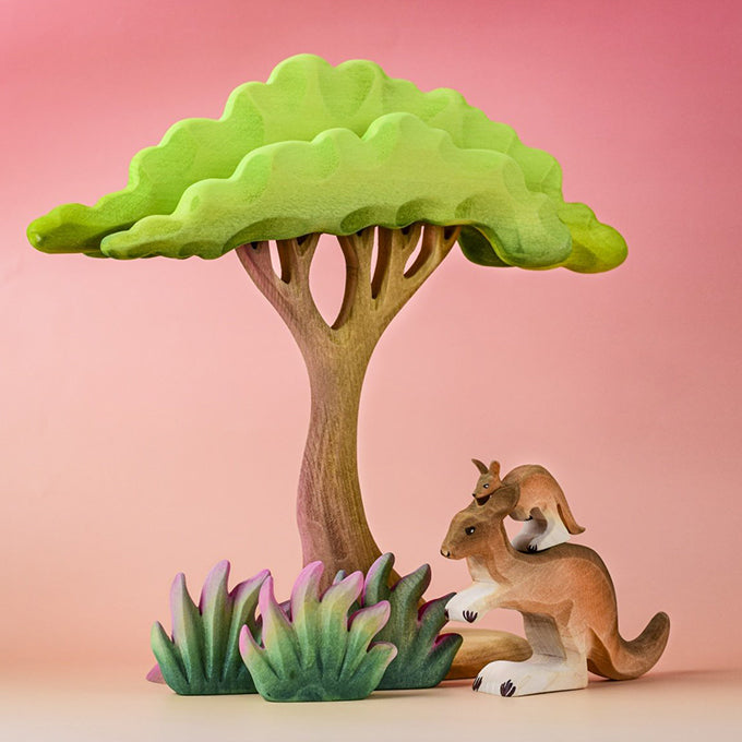 Bumbu Toys Houten Kangoeroe jong