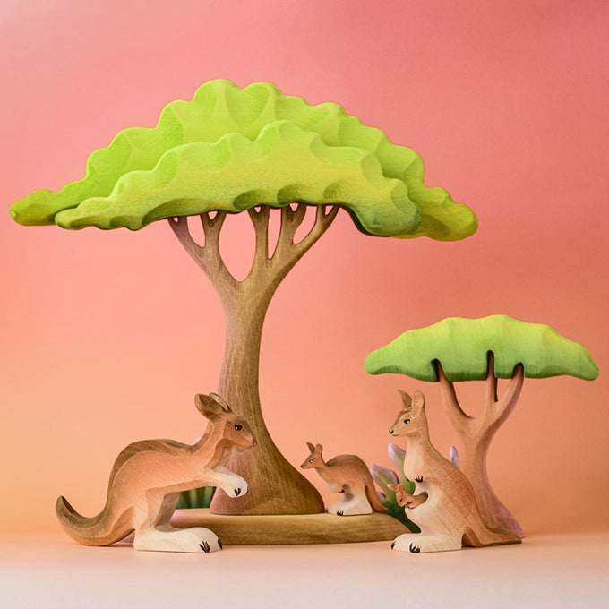 Bumbu Toys Houten Kangoeroe Set