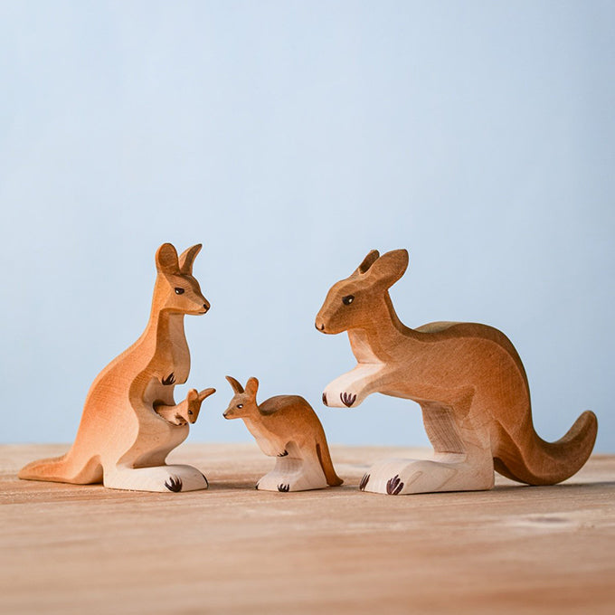 Bumbu Toys Houten Kangoeroe Set