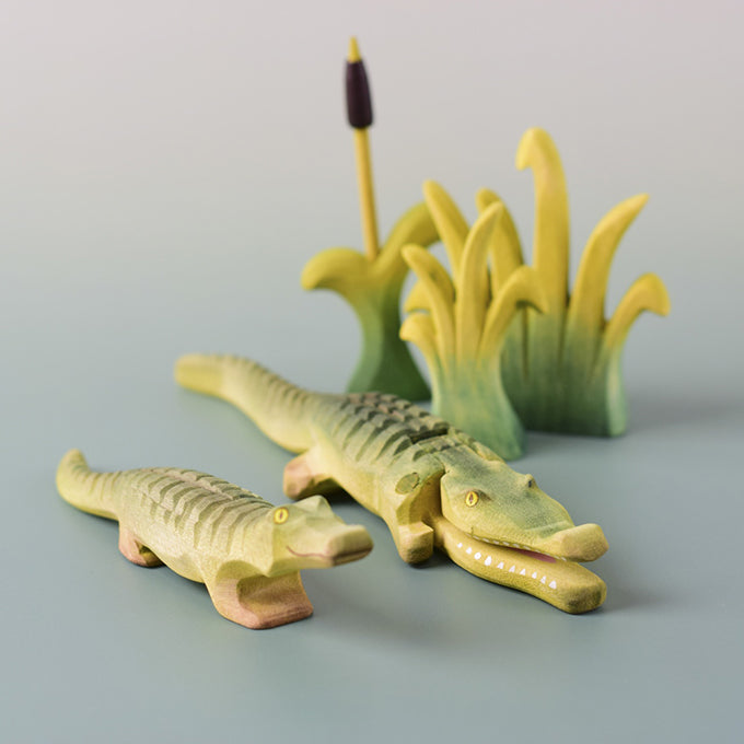 Bumbu Toys Houten Baby Krokodil