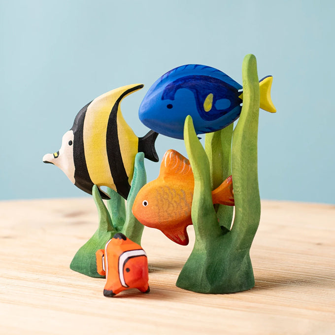 Bumbu Toys Houten Tropische Vissen Set