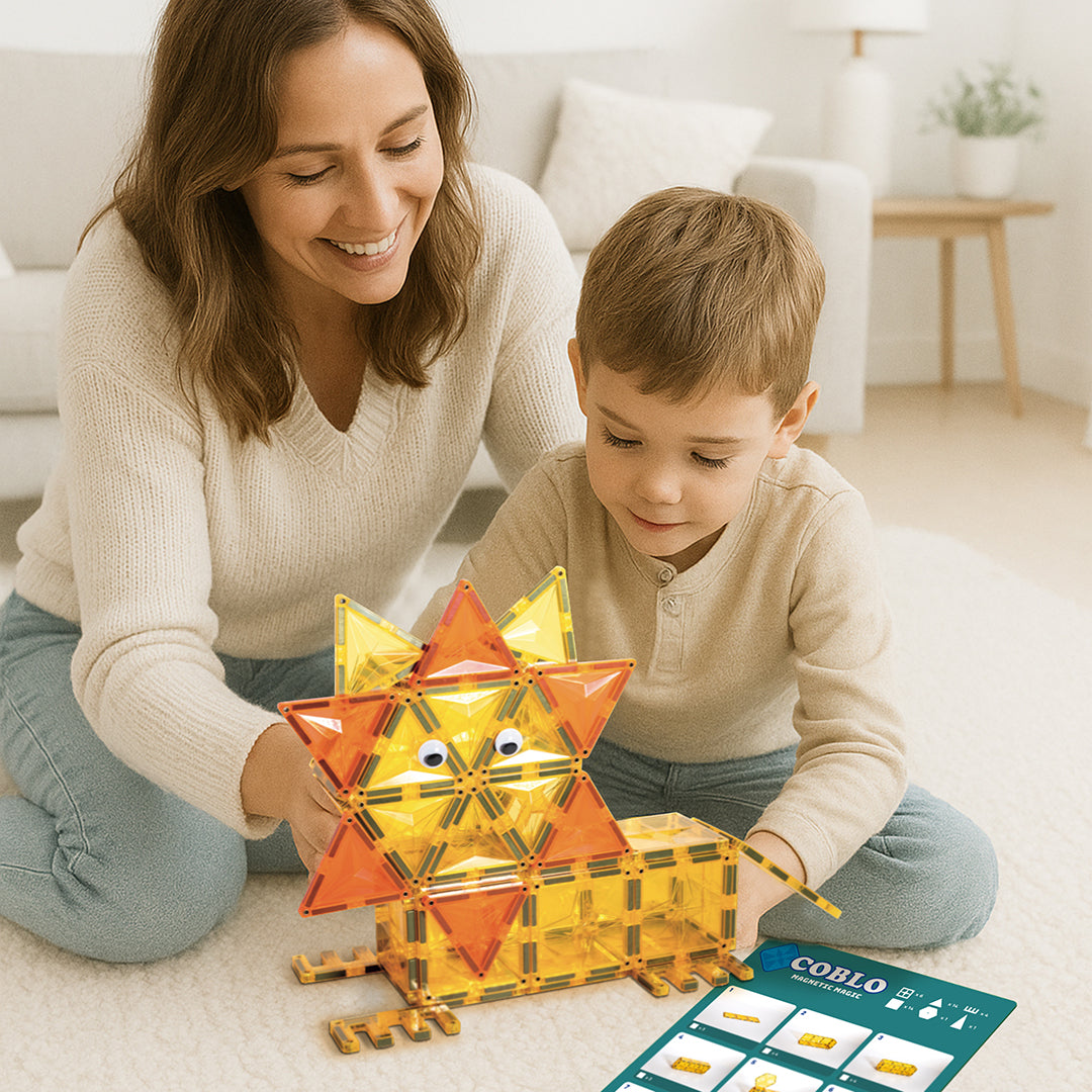 Coblo magnetische tegels Bouwkaarten 32 stuks