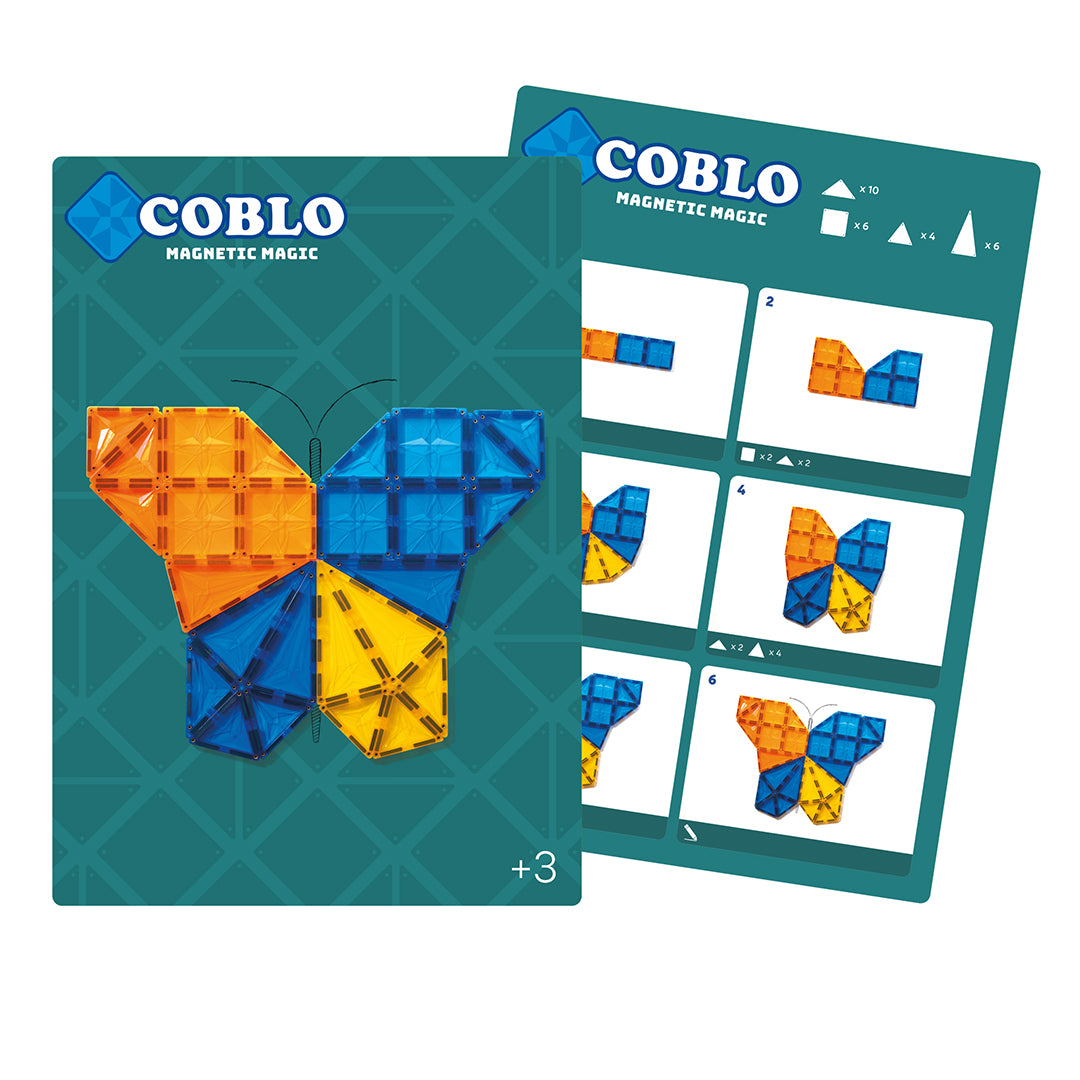 Coblo magnetische tegels Bouwkaarten 32 stuks