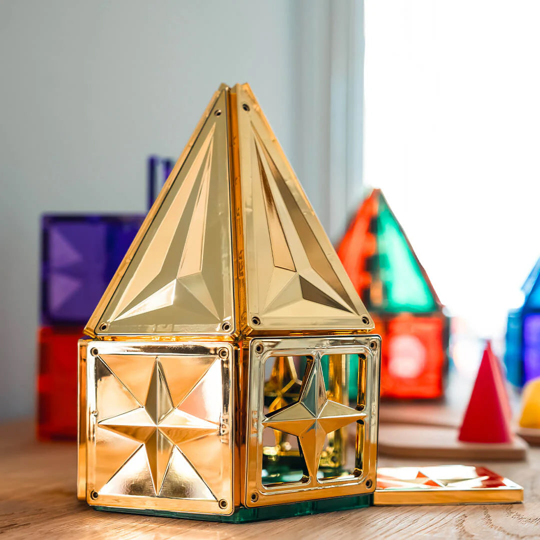 Coblo magnetische tegels goud - 20 stuks