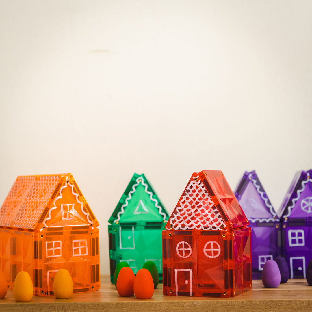 Coblo magnetische tegels classic 200 stuks in schoolbox