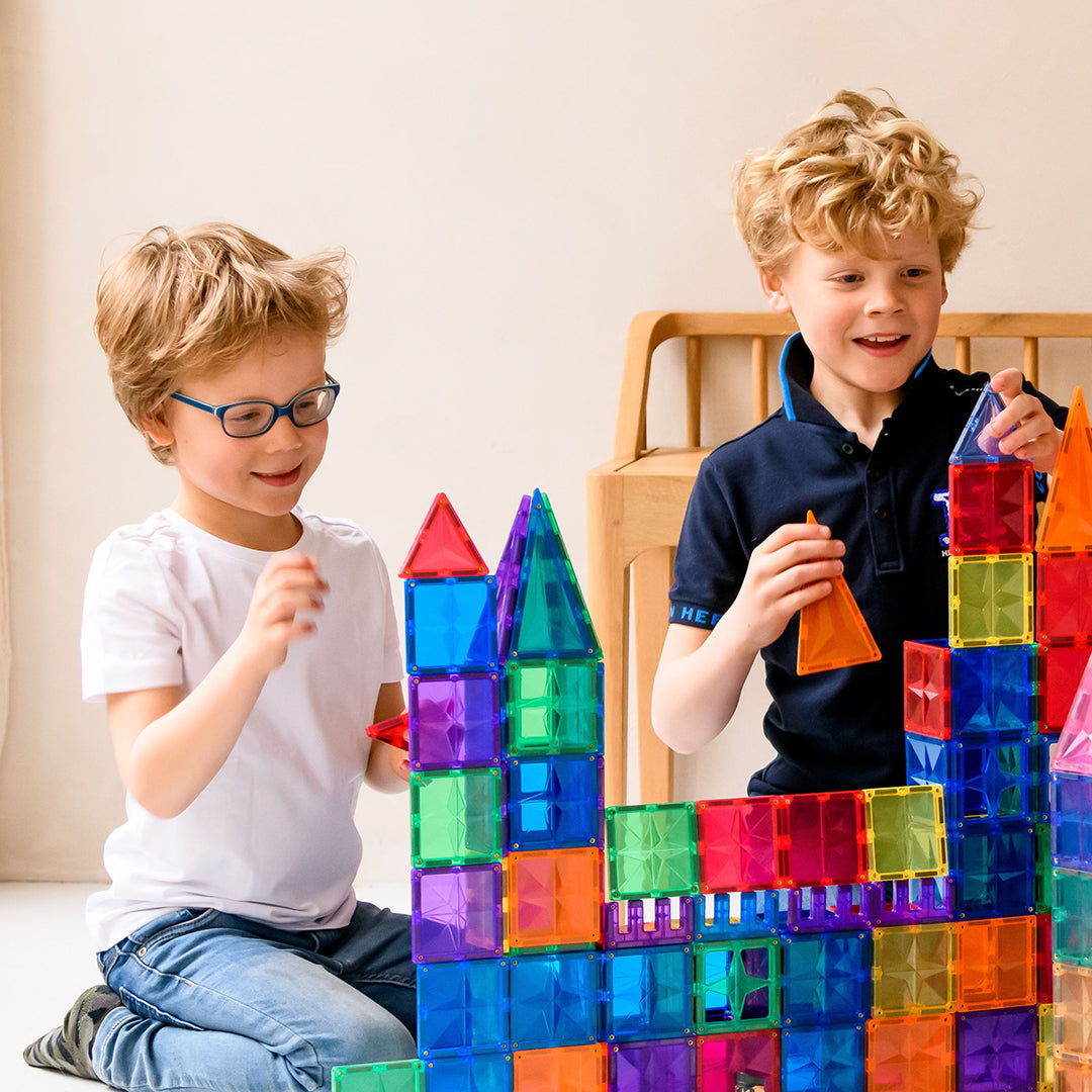 Coblo magnetische tegels classic 200 stuks in schoolbox