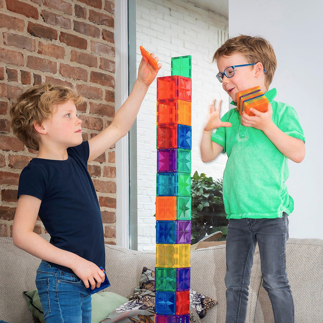 Coblo magnetische tegels classic 200 stuks in schoolbox