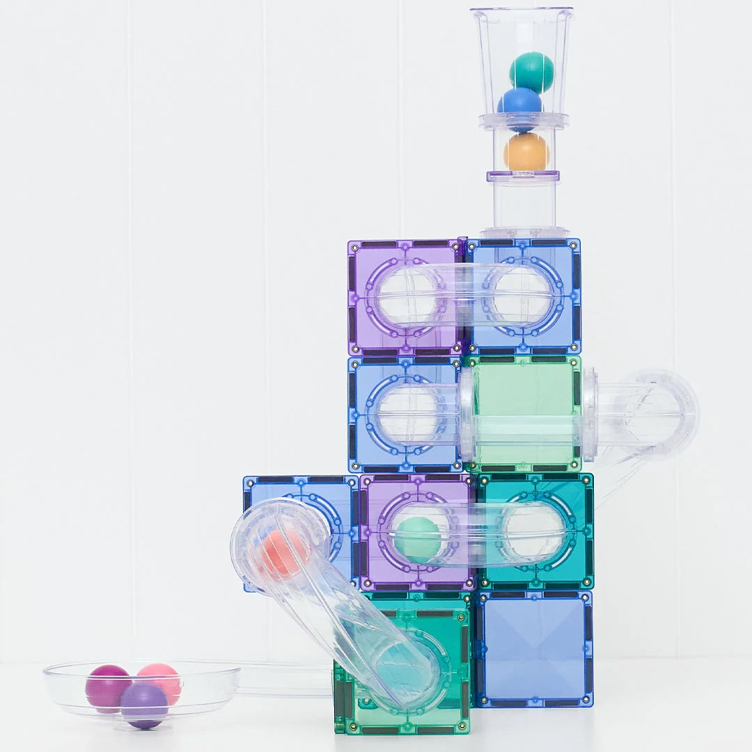 CONNETIX magnetische tegels pastel - Ball Run pack - 114 stuks