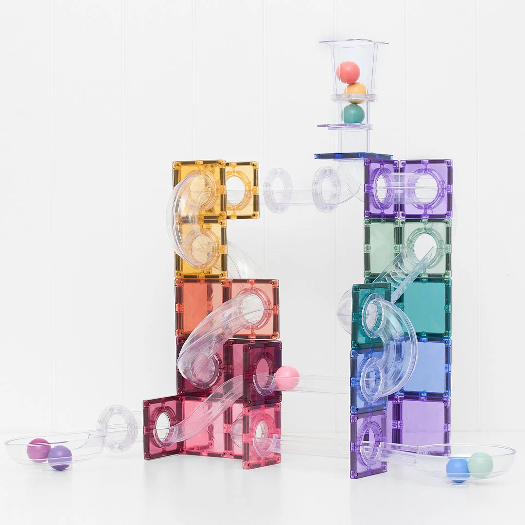 CONNETIX magnetische tegels pastel - Ball Run pack - 114 stuks