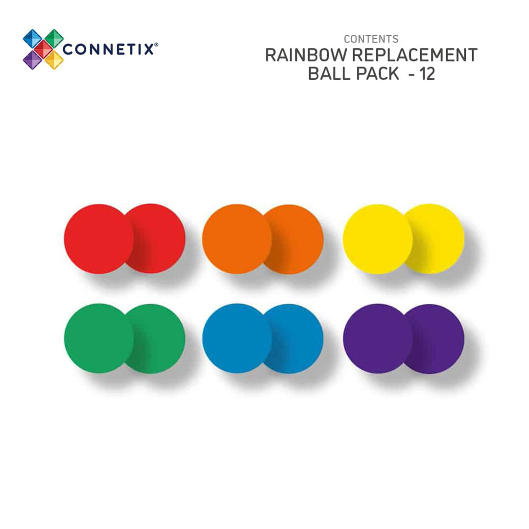 CONNETIX magnetische tegels rainbow - Ball pack - 12 stuks