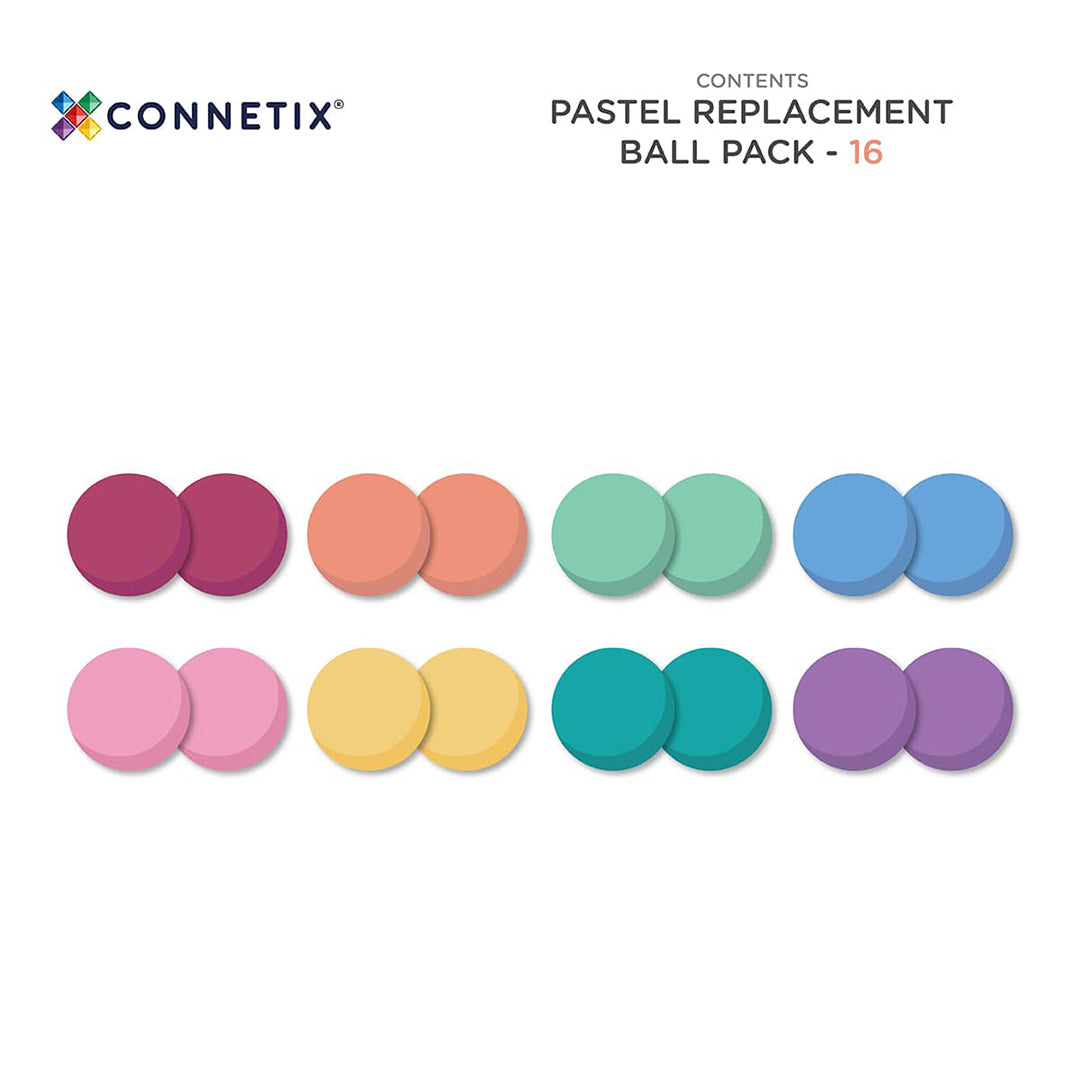 CONNETIX magnetische tegels pastel - Ball pack - 16 stuks