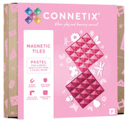 CONNETIX magnetische tegels - Base Plate pack - berry pink - 2 stuks