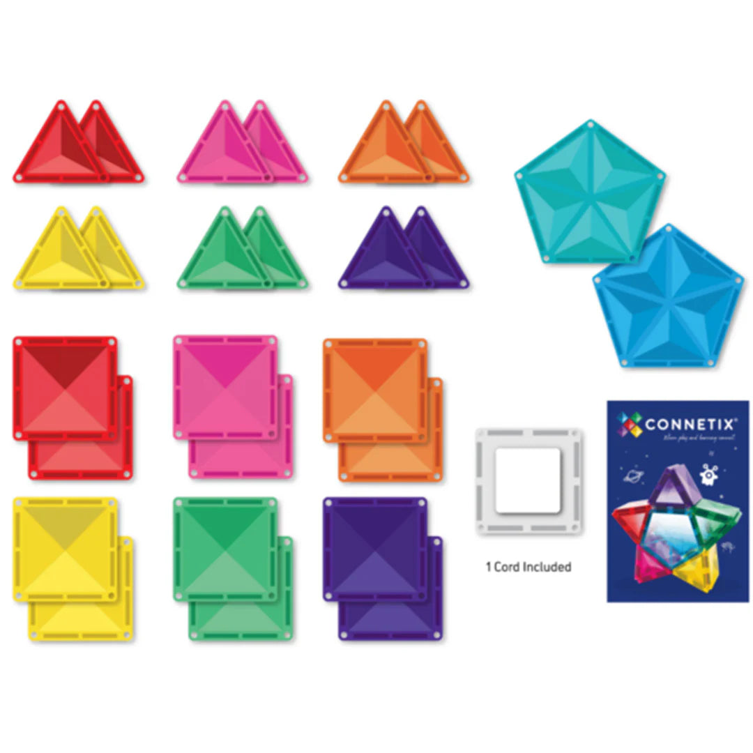CONNETIX magnetische tegels - Light Star pack - 28 stuks