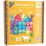 CONNETIX magnetische tegels - Glitter Castle Pack - 48 stuks