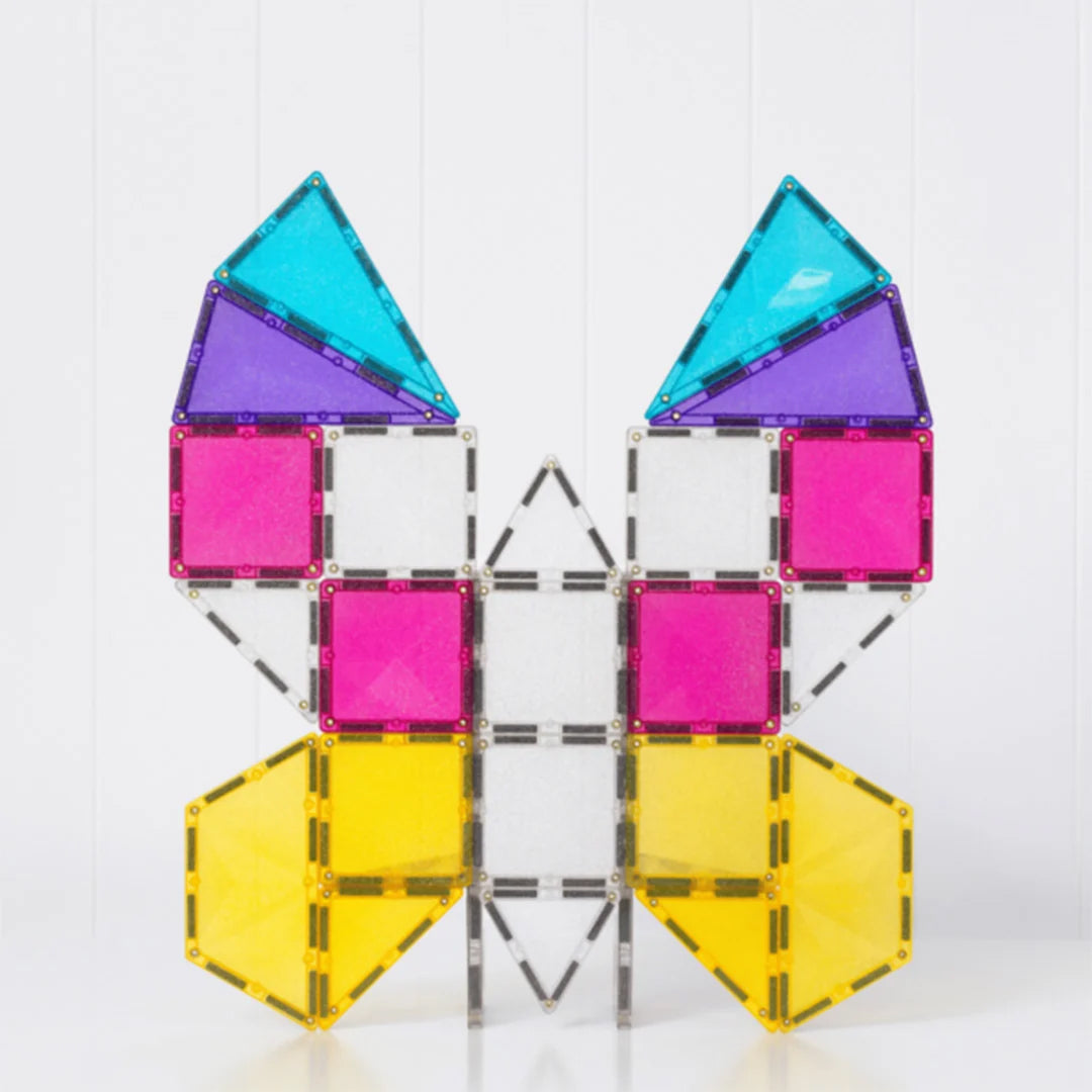CONNETIX magnetische tegels - Glitter Unicorn Pack - 56 stuks