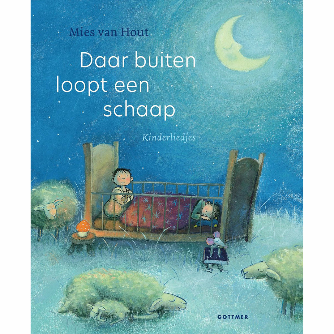 Daar buiten loopt een schaap - Mies van Hout - Kartonboekje - Gottmer