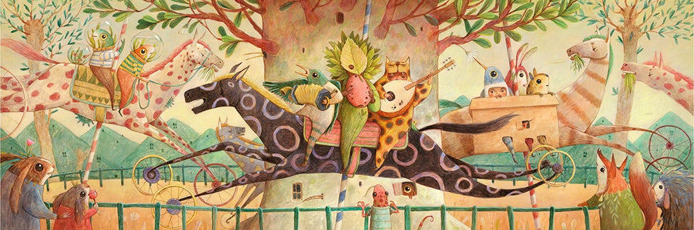 Djeco Puzzel 'Wonderful Ride', 100 st, 97x33 cm