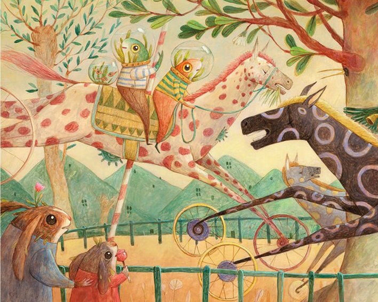 Djeco Puzzel 'Wonderful Ride', 100 st, 97x33 cm