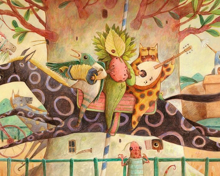 Djeco Puzzel 'Wonderful Ride', 100 st, 97x33 cm