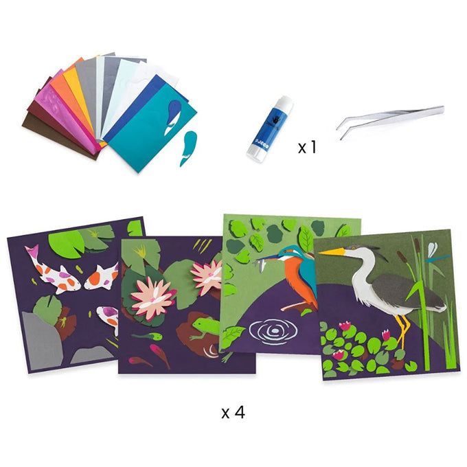 Djeco Knutselset, 3D Papier Creaties, By the water, 7+