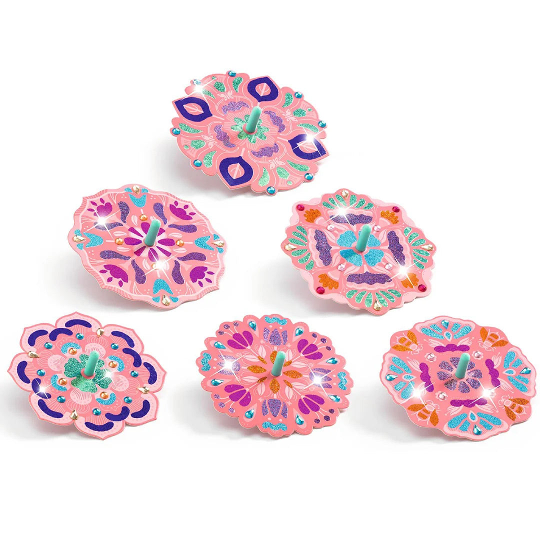 Djeco DIY Knutselset, Tollen maken 'Flower Power' - 6+
