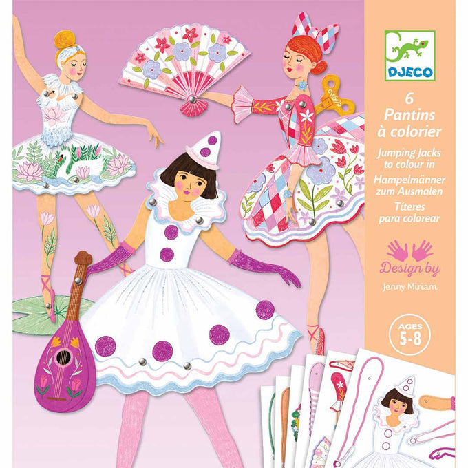Djeco Beweegbare popjes maken, Marionetten, 5+