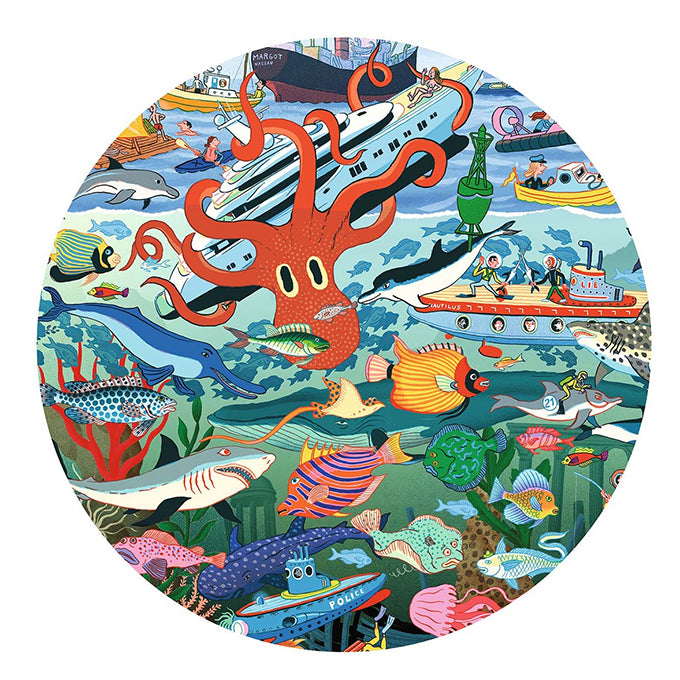 Djeco Ontdek Puzzel 'Geheimen van de zee', 200 st, 61x38 cm