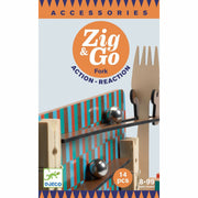 Djeco Zig & Go, Actie-Reactie-Baan, Uitbreidingsset Vork, 14-delig
