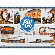 Djeco Zig & Go, Actie-Reactie-Baan, 45-delig