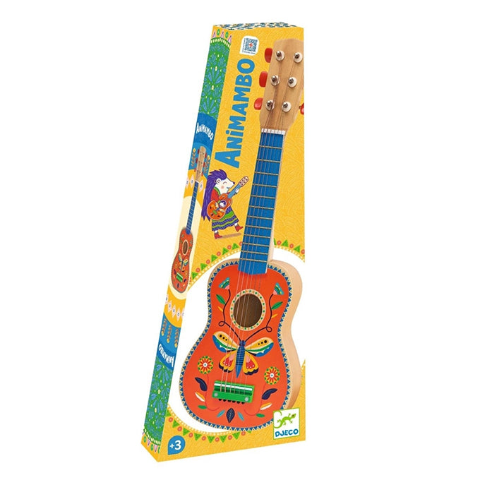 Djeco Ukelele gitaar klein 'Animambo' 6 Snaren