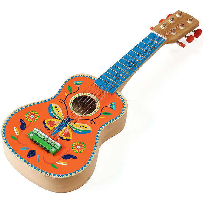 Djeco Ukelele gitaar klein 'Animambo' 6 Snaren