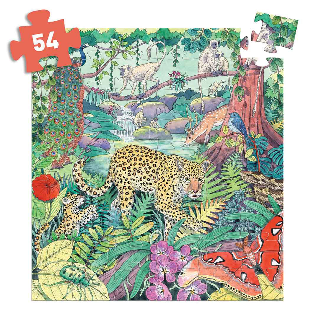 Djeco puzzel Indian Jungle, 54 st, 40x37 cm
