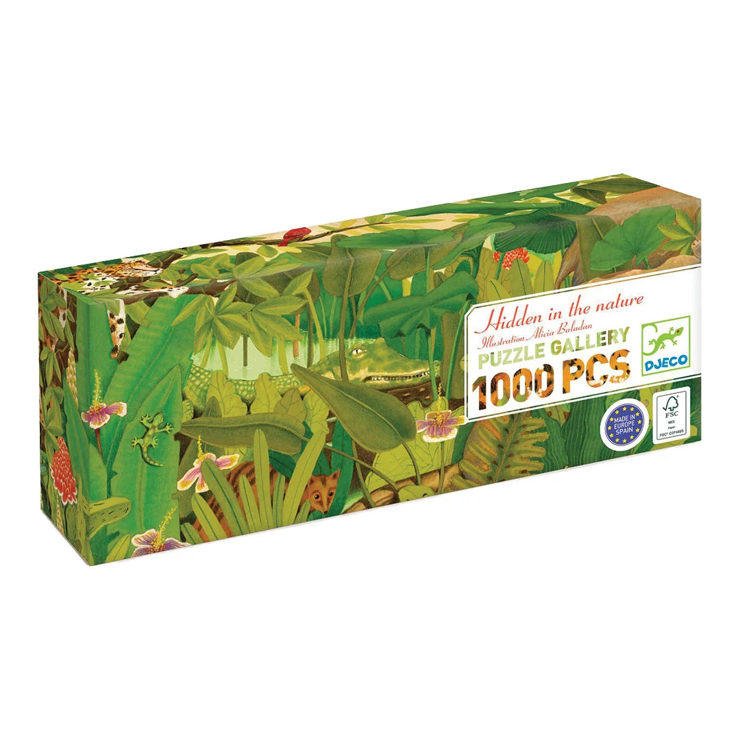 Djeco Puzzel 'Hidden in the Nature', 1000 st, 97x33 cm