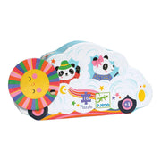 Djeco puzzel wolkenauto, 16 st, 25x25 cm