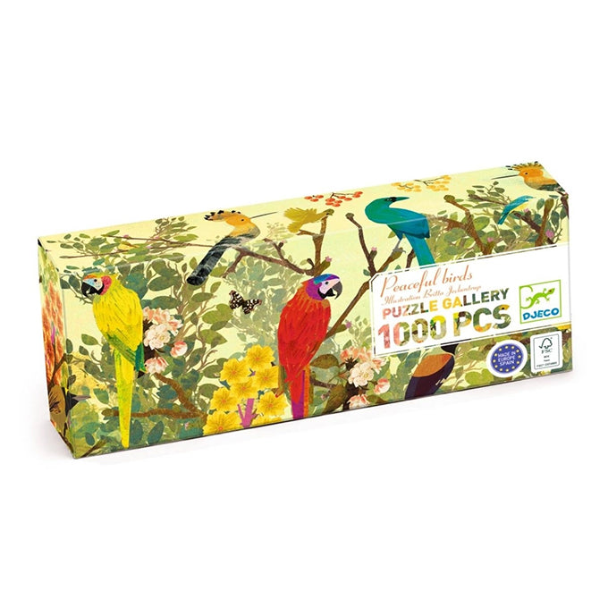Djeco Puzzel 'Peaceful Birds', 1000 st, 97x33 cm