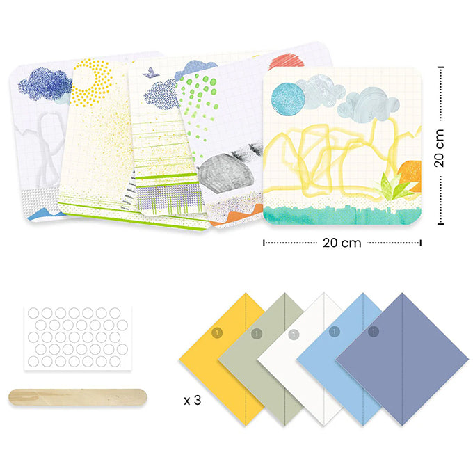 Djeco vouwpapier - Eerste vouwsels 4+