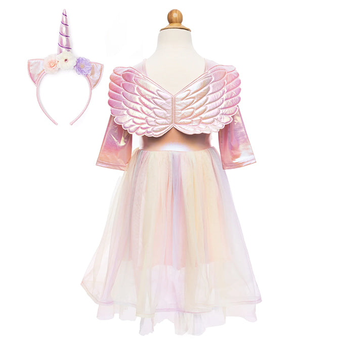 Great Pretenders, Alicorn Jurk met vleugels en haarband, 5-6 jaar
