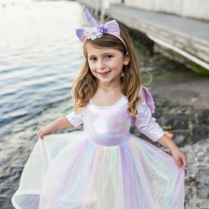 Great Pretenders, Alicorn Jurk met vleugels en haarband, 5-6 jaar